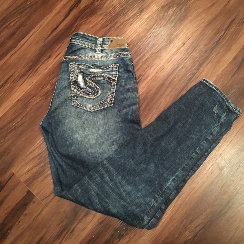 Silver Jeans | Boyfriend | 32W/29L (cuffed)